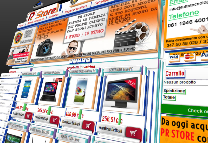 Progetto e-commerce tecnologia